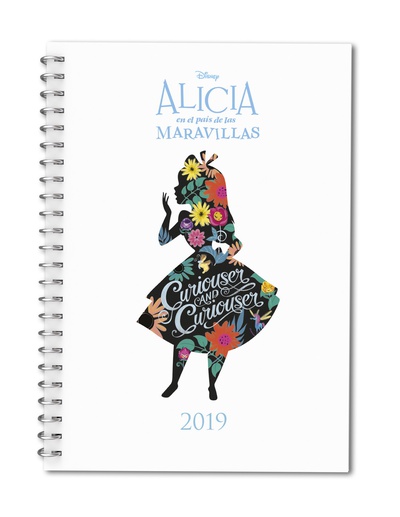 Agenda Disney 2019 "Alicia en el País de las maravillas"