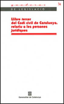 Llibre tercer del Codi civil de Catalunya relatiu a les persones jurídiques