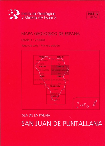 Mapa Geológico de España escala 1:25.000. Hoja 1083-IV (70/74), San Juan de Puntallana