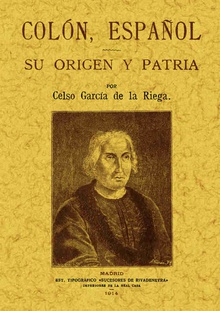 Colón español. Su origen y patria