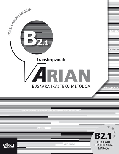 Arian B2.1 Ikaslearen liburua (+erantzunak + transkripzioak) + CD