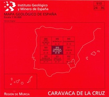 Mapa geológico de España escala 1:50.000. Edición digital. Caravaca de la Cruz, 910