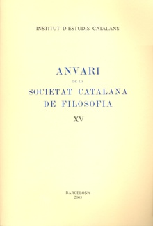 Anuari de la Societat Catalana de Filosofia, XV