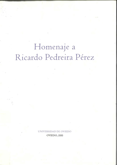 Homenaje a Ricardo Pedreira Pérez