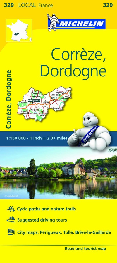 Mapa Local Corrèze, Dordogne