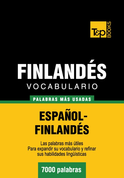 Vocabulario español-finlandés - 7000 palabras más usadas