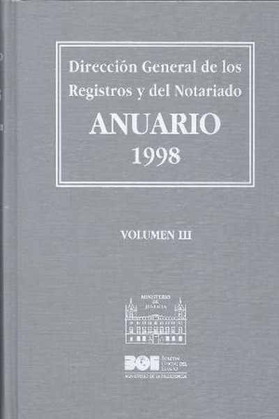 Anuario de la Dirección General de los Registros y del Notariado 1998