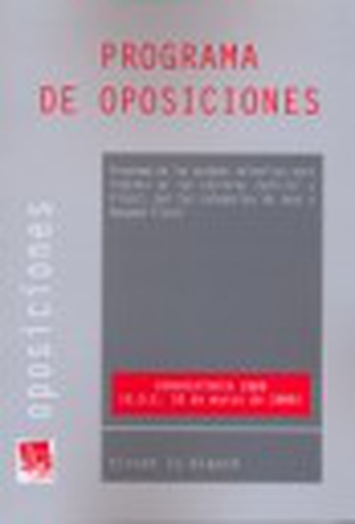 Programa de Oposiciones para ingreso en las Carreras Judicial y Fiscal