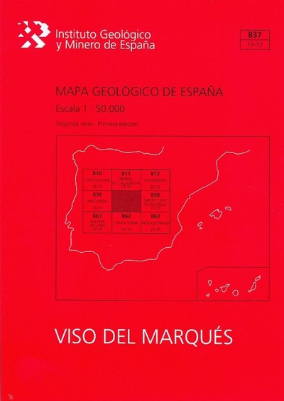 Mapa Geológico de España escala 1:50.000. Hoja 837, Viso del Marqués