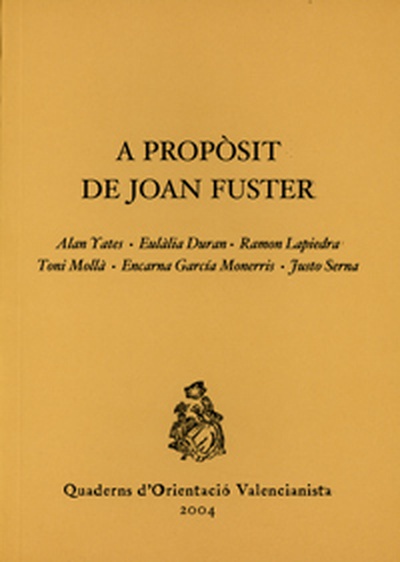 A propòsit de Joan Fuster