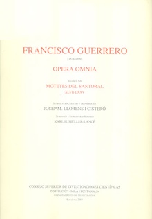 Opera omnia. Tomo XIII. Motetes del santoral XLVII-LXXV