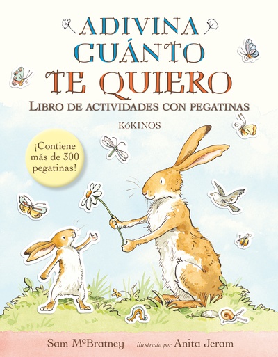 Adivina cuánto te quiero libro de actividades con pegatinas