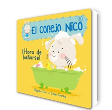 El conejo Nico. Libro de cartón - ¡Hora de bañarse!