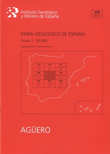 Mapa Geológico de España escala 1:50.000. Hoja 209, Agüero