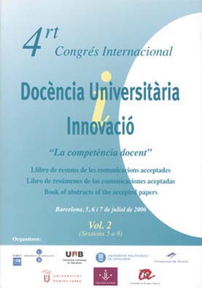 4rt Congrés Internacional Docència Universitària Innovació Vol 2