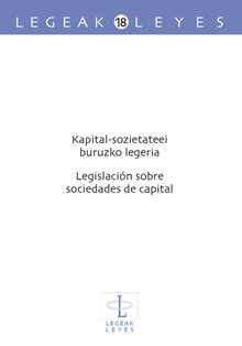 Kapital-sozietateei buruzko legeria  Legislación sobre sociedades de capital