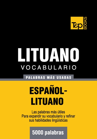 Vocabulario español-lituano - 5000 palabras más usadas