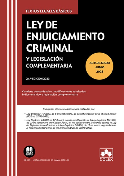 Ley de Enjuiciamiento Criminal y Legislación Complementaria