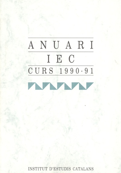 Anuari IEC : curs 1990-91