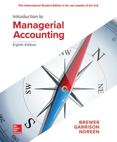 ISE Introduction to Managerial Accounting