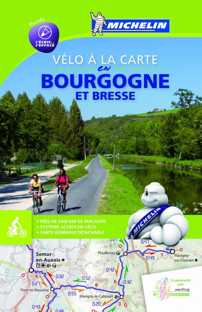 Mapa Bourgogne à Vélo
