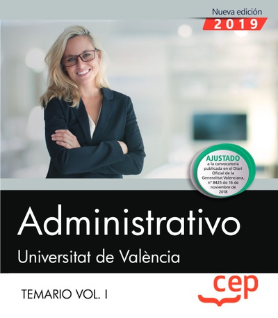 Administrativo. Universitat de València. Temario. Vol.I