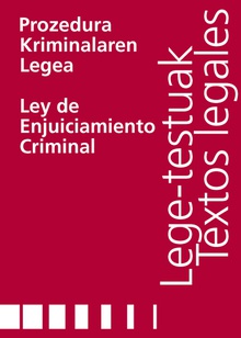 Prozedura Kriminalaren Legea/Ley de Enjuiciamiento Criminal