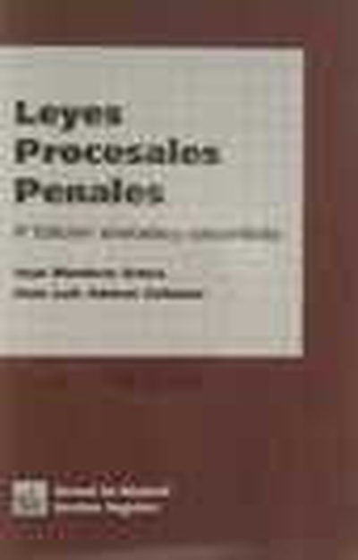 Leyes Procesales Penales (4ª Edición 2000)