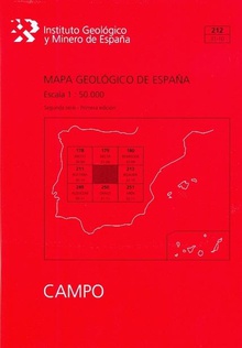 Mapa Geológico de España escala 1:50.000. Hoja 212, Campo