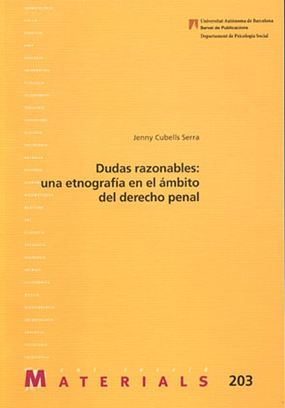 Dudas razonables: una etnografa en el mbito del derecho penal