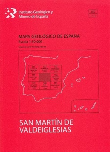 Mapa Geológico de España escala 1:50.000. Hoja 557, San Martín de Valdeiglesias