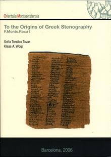 To the origins of Greek Stenography (P, Monts.Roca I)