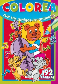 Colorea con tus amigos los animales 192 páginas