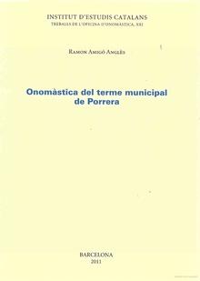 Onomàstica del terme municipal de Porrera