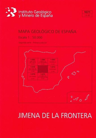 Mapa Geológico de España escala 1:50.000. Hoja 1071, Jimena de la Frontera