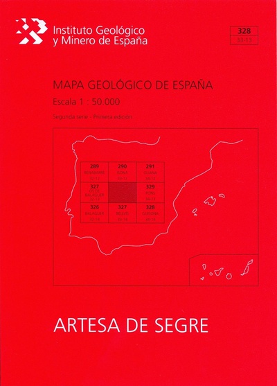 Mapa geológico de España, E 1:50.000. Hoja 328, Artesa de Segre