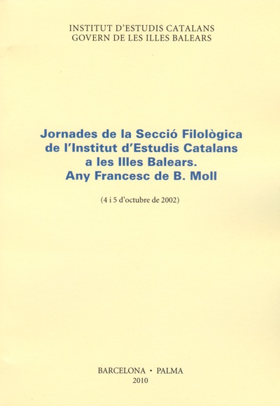 Jornades de la Secció Filològica de l'Institut d'Estudis Catalans a les Illes Balears
