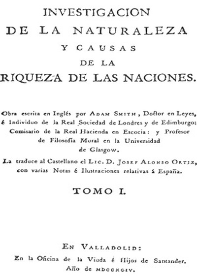 Investigación de la naturaleza y causas de la riqueza de las naciones