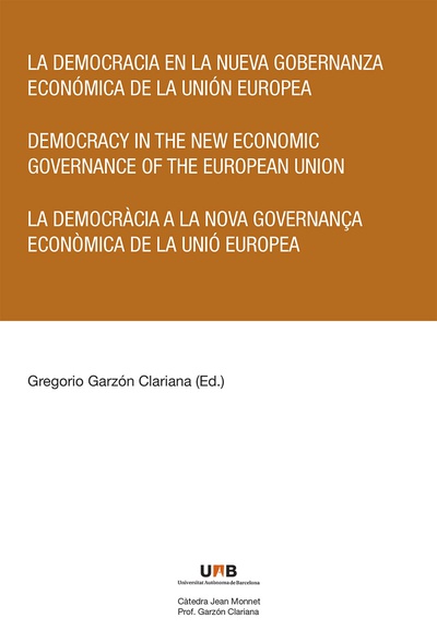 La democracia en la nueva gobernanza económica de la Unión Europea