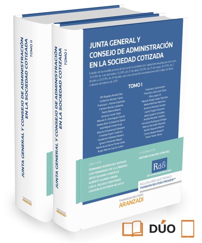 Junta General y Consejo de Administración en la Sociedad Cotizada (2 Tomos)  (Papel + e-book)
