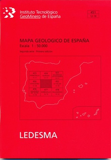 Hoja y memorias geológicas-geomorfológicas de España a escala 1:50000, n.451. Ledesma