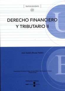 Derecho financiero y tributario II