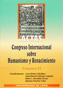 Actas Congreso Internacional sobre Humanismo y Renacimiento