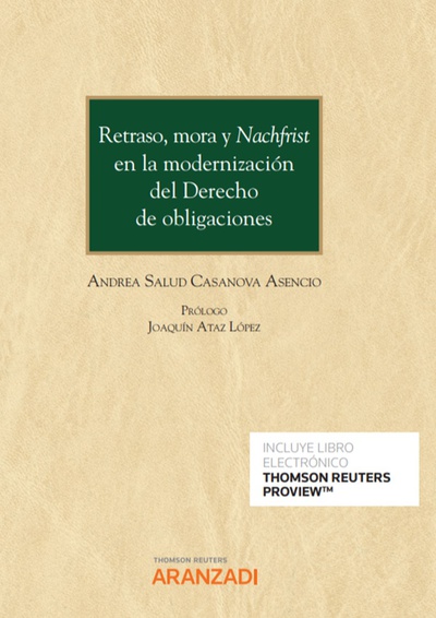 Retraso, mora y Nachfrist en la modernización del Derecho de obligaciones (Papel + e-book)