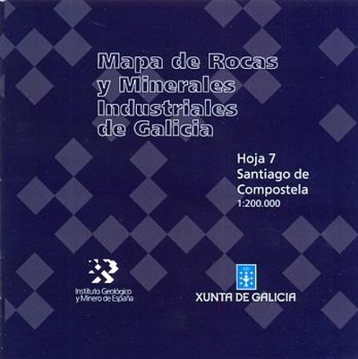 Mapa de rocas y minerales industriales de Galicia escala 1:200.000. Santiago de Compostela, 7