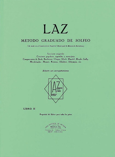 LAZ con acompañamiento - Libro II