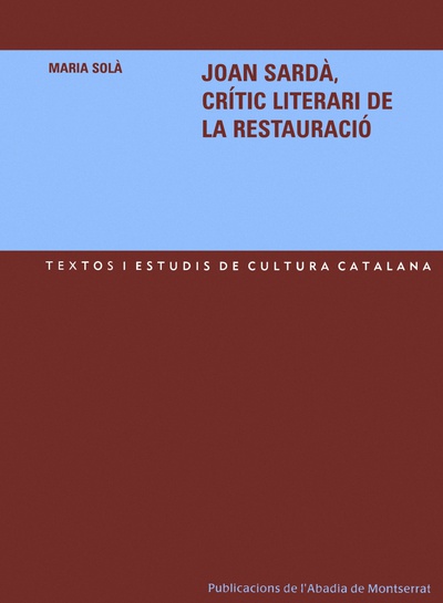 Joan Sardà, crític literari de la restauració