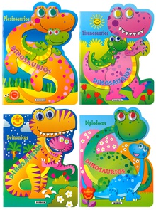 Mis dinosaurios con pegatinas (4 títulos)