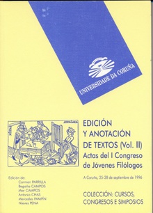 Edición y anotación de textos. Vol. II