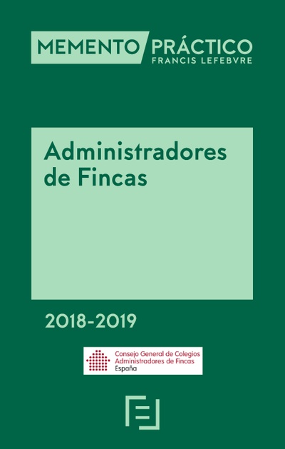 Memento Administradores de Fincas 2018-2019 Edición Especial CGCAFE